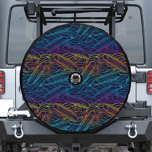 EDM Surfing Wave Pattern Print Tire Cover With Camera Hole