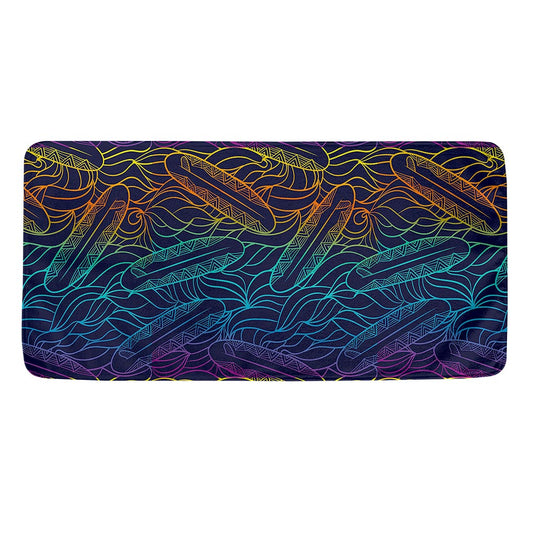 EDM Surfing Wave Pattern Print Towel