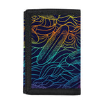 EDM Surfing Wave Pattern Print Trifold Wallet