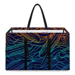 EDM Surfing Wave Pattern Print Utility Tote Bag
