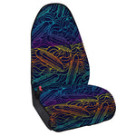 EDM Surfing Wave Pattern Print Waterproof Car Seat Cover