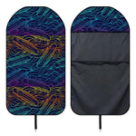 EDM Surfing Wave Pattern Print Waterproof Car Seat Cover