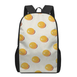 Egg Yolk Pattern Print 17 Inch Backpack