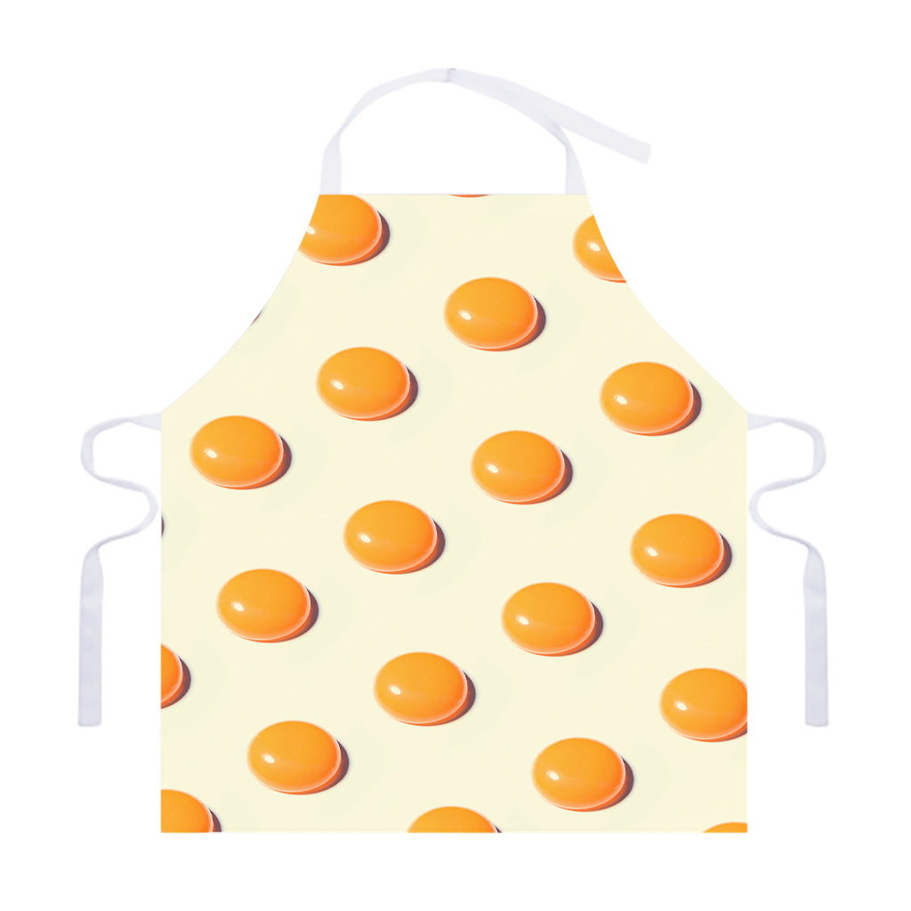Egg Yolk Pattern Print Adjustable Apron