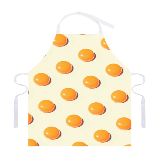 Egg Yolk Pattern Print Adjustable Apron