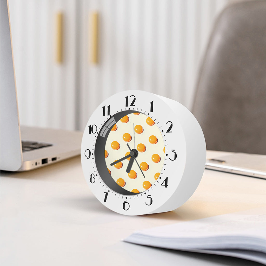Egg Yolk Pattern Print Alarm Clock
