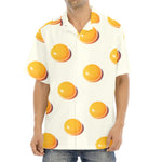 Egg Yolk Pattern Print Aloha Shirt