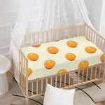 Egg Yolk Pattern Print Baby Crib Sheet