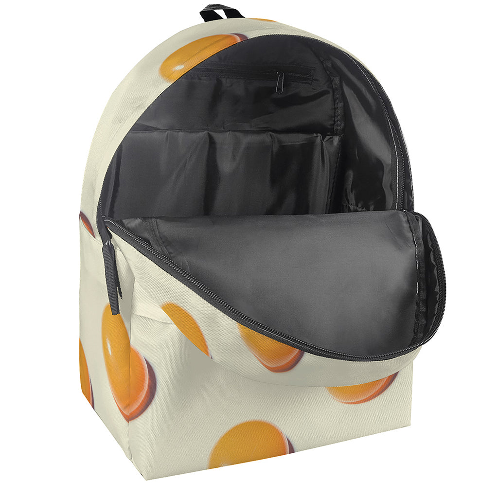 Egg Yolk Pattern Print Backpack