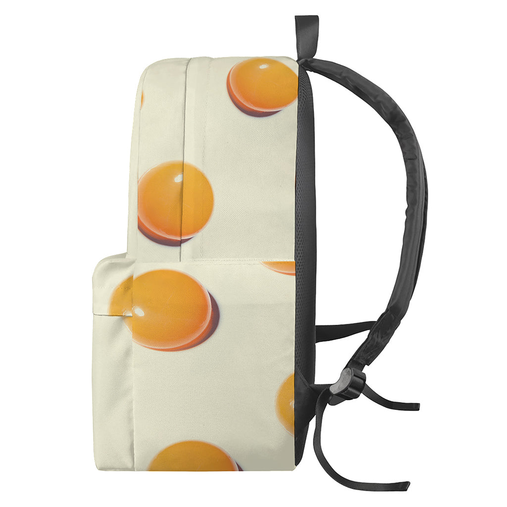 Egg Yolk Pattern Print Backpack
