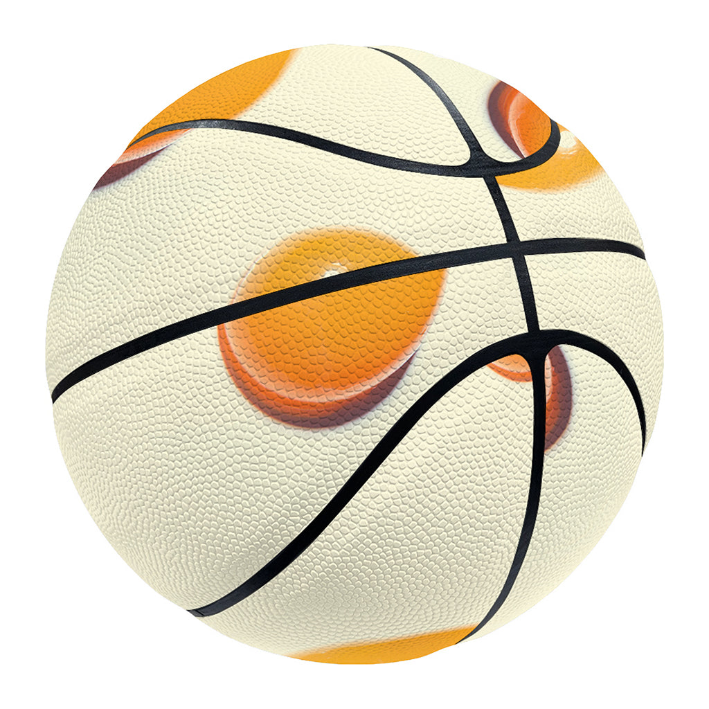 Egg Yolk Pattern Print Basketball