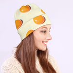 Egg Yolk Pattern Print Beanie