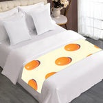 Egg Yolk Pattern Print Bed Runner