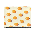 Egg Yolk Pattern Print Bifold Wallet