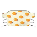 Egg Yolk Pattern Print Car Windshield Snow Cover