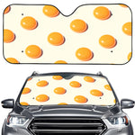 Egg Yolk Pattern Print Car Windshield Sun Shade