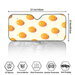Egg Yolk Pattern Print Car Windshield Sun Shade