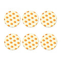 Egg Yolk Pattern Print Coaster Set