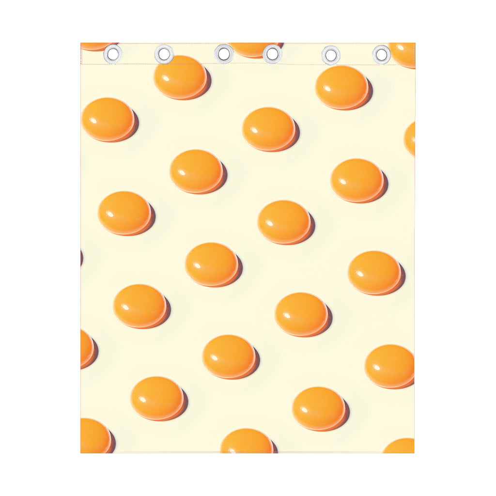 Egg Yolk Pattern Print Curtain