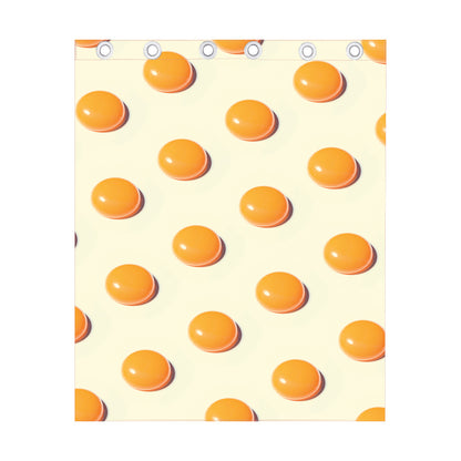 Egg Yolk Pattern Print Curtain