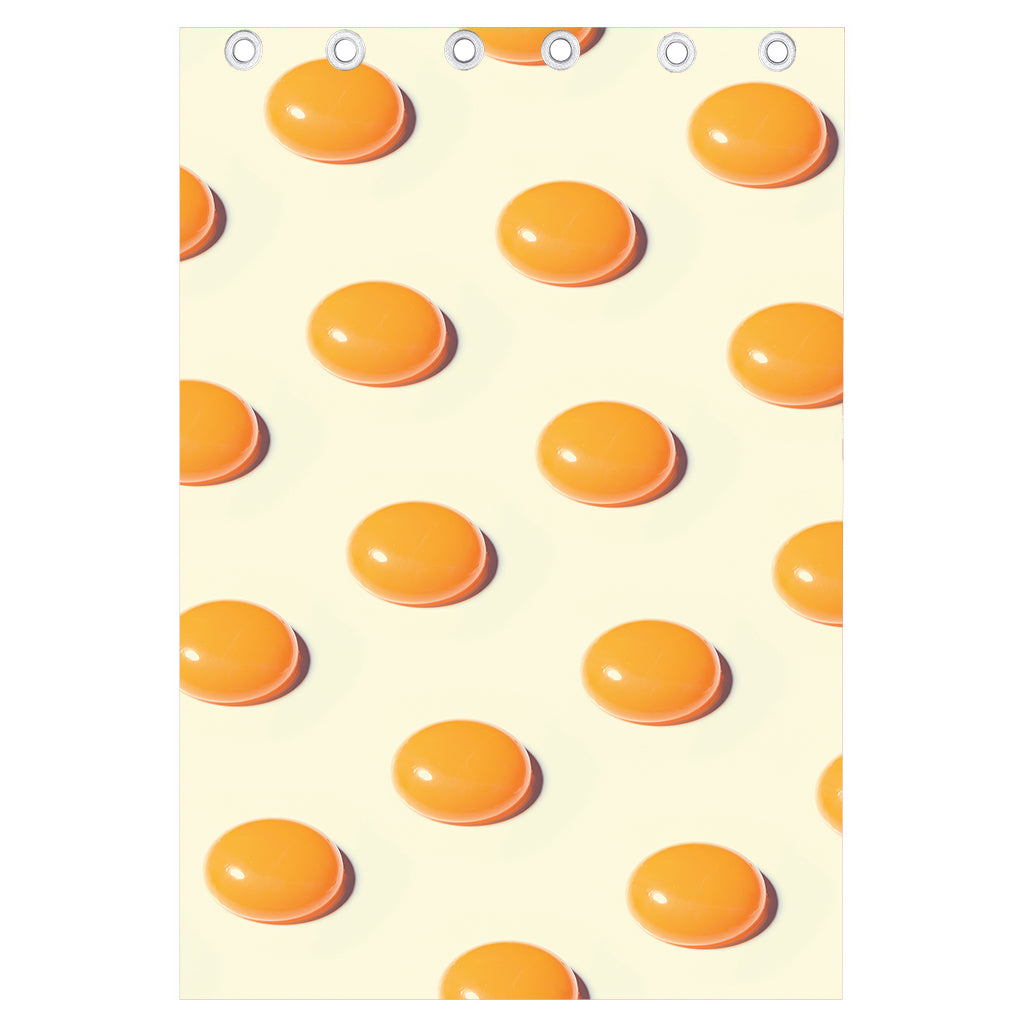 Egg Yolk Pattern Print Curtain