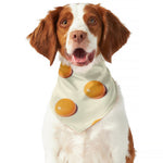 Egg Yolk Pattern Print Dog Bandana