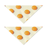 Egg Yolk Pattern Print Dog Bandana