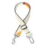Egg Yolk Pattern Print Dog Seat Belt