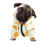 Egg Yolk Pattern Print Dog Zip Up Hoodie