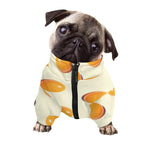 Egg Yolk Pattern Print Dog Zip Up Jacket