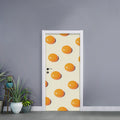 Egg Yolk Pattern Print Door Sticker