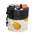 Egg Yolk Pattern Print Drawstring Makeup Bag