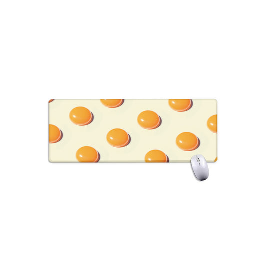Egg Yolk Pattern Print Extended Mouse Pad