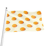 Egg Yolk Pattern Print Flag