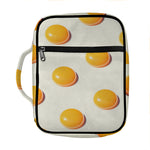 Egg Yolk Pattern Print Front Pocket Bible Bag