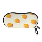 Egg Yolk Pattern Print Glasses Case