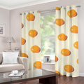Egg Yolk Pattern Print Grommet Curtains