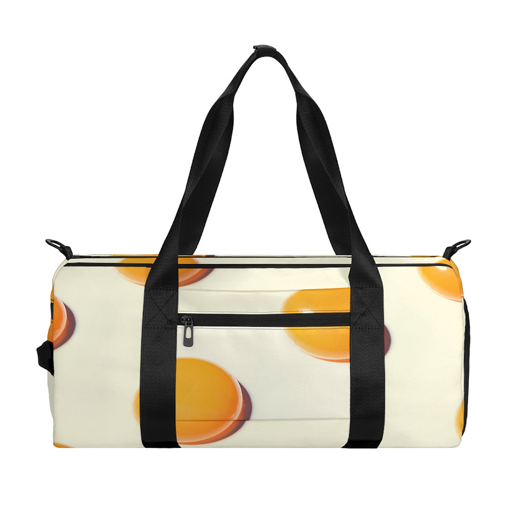 Egg Yolk Pattern Print Gym Bag
