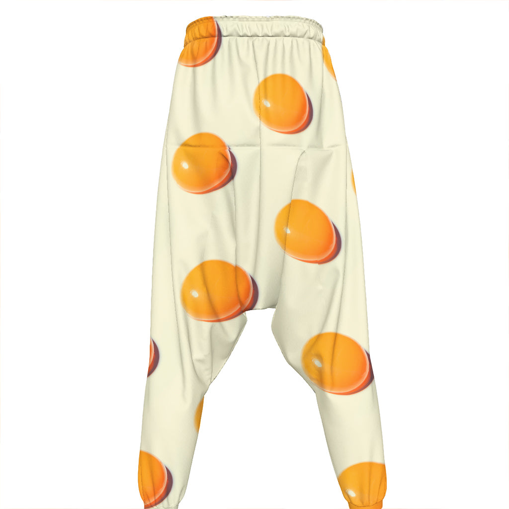 Egg Yolk Pattern Print Hammer Pants