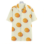 Egg Yolk Pattern Print Hawaiian Shirt
