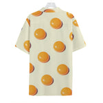 Egg Yolk Pattern Print Hawaiian Shirt