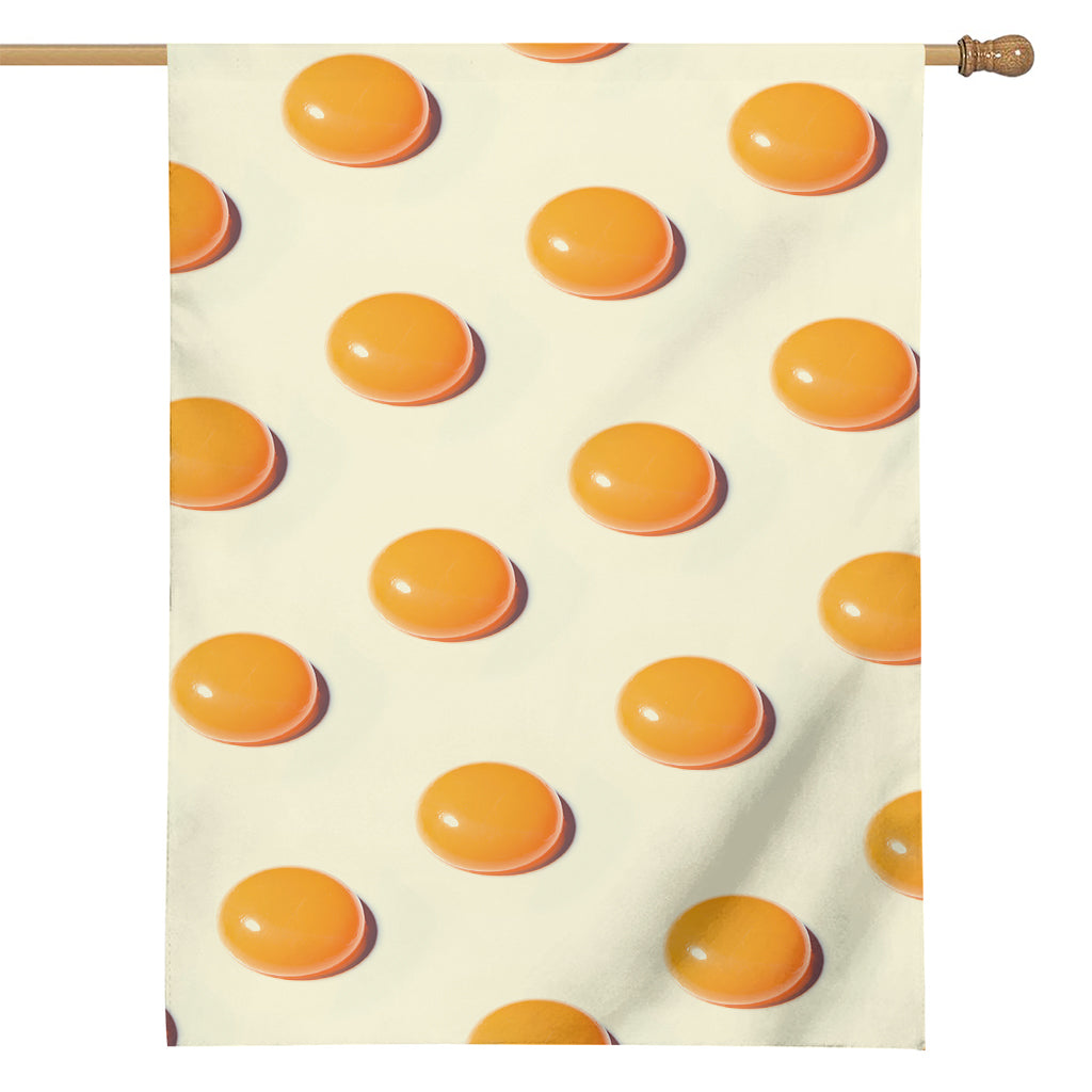 Egg Yolk Pattern Print House Flag