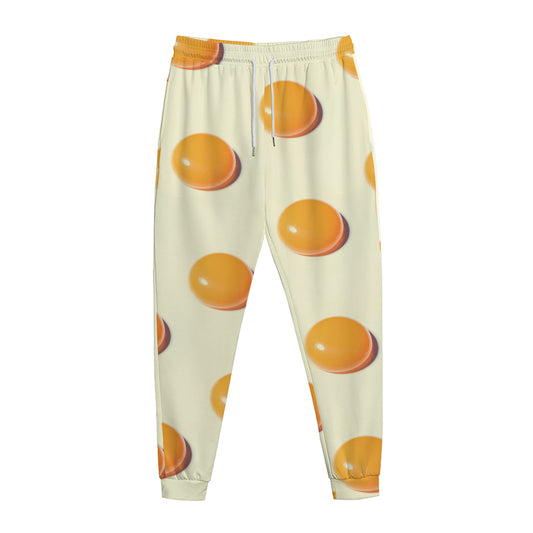 Egg Yolk Pattern Print Jogger Pants