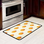 Egg Yolk Pattern Print Kitchen Mat