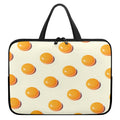 Egg Yolk Pattern Print Laptop Sleeve With Handle
