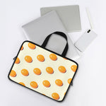 Egg Yolk Pattern Print Laptop Sleeve With Handle