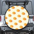 Egg Yolk Pattern Print Leather Spare Tire Cover