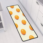Egg Yolk Pattern Print Long Kitchen Mat