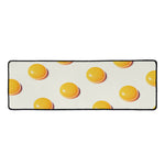 Egg Yolk Pattern Print Long Kitchen Mat