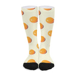 Egg Yolk Pattern Print Long Socks